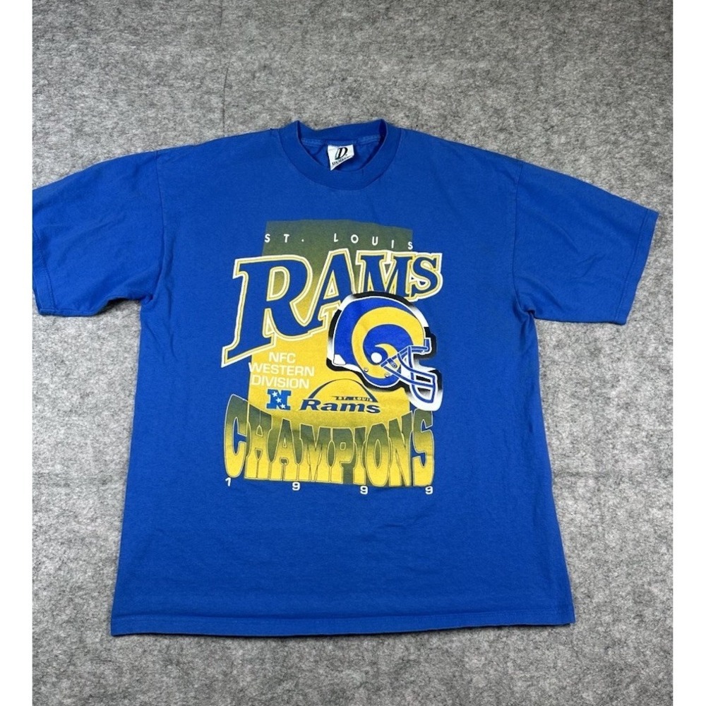 Vintage St Louis Rams Shirt 1999 NFC Champions Dynasty Tag Size XL